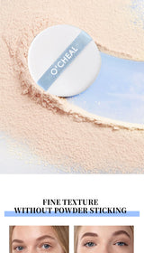 Polvos fijadores mate Ocheal para rostro, control de grasa, ligeros, radiantes, base de maquillaje, polvos compactos, maquillaje de cobertura total, cosmético