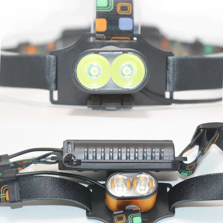 8000 lumen T6 Led lighting 2*T6 USB Hunting Headlamp Fishing Head light headlight Bike lights 3 Modes LED Headlight - Lootquake