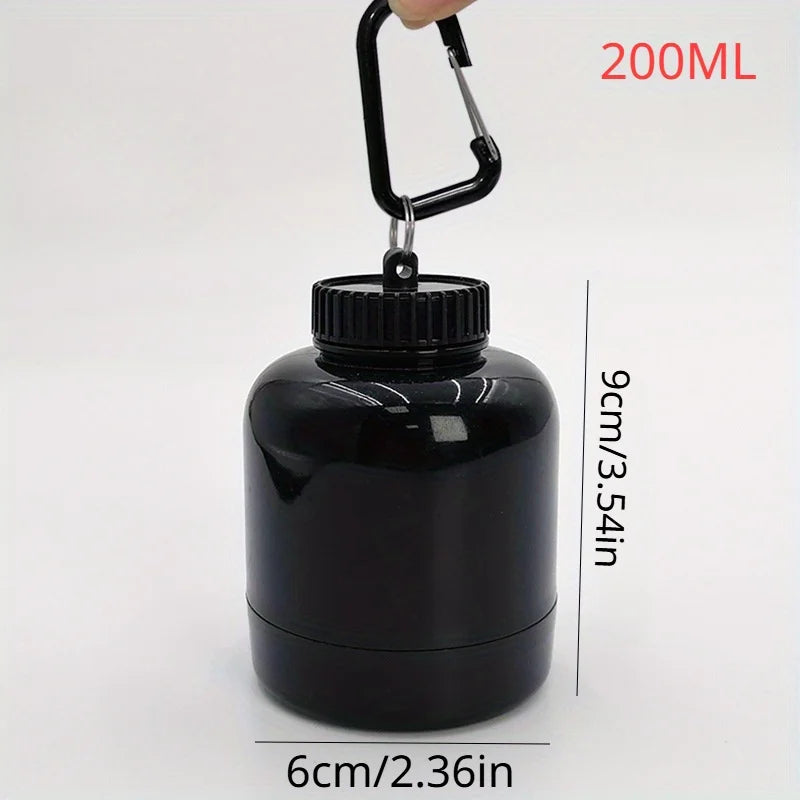 1pc Protein Powder Jar with Carabiner Portable Shaker Cartridge, Suitable for Outdoor Sports, Gym Fitness