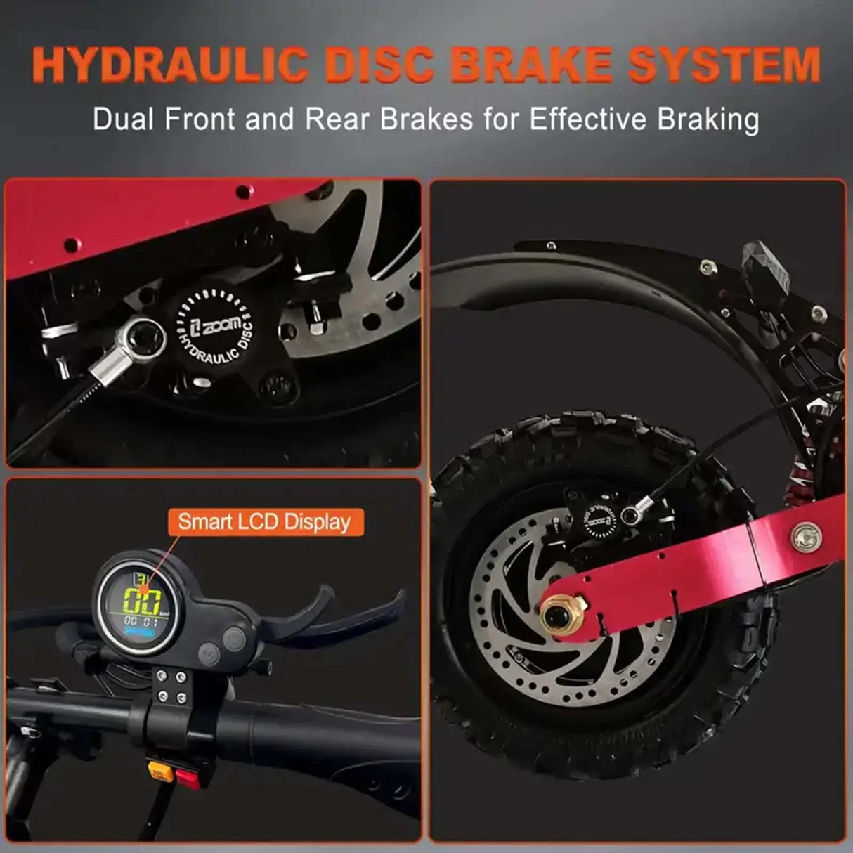 Boyueda S3 6000w 60v 38ah electric scooter dual motor removable seat hydraulic shock absorption 11 inch off-road tyre escooter