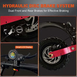 Boyueda S3 6000w 60v 38ah electric scooter dual motor removable seat hydraulic shock absorption 11 inch off-road tyre escooter
