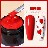 BORN PRETTY Metallic Painting Gel Gold Silver Mirror Effect Nail Polish Super Bright Drawing Line French Nail UV Painting Varnis