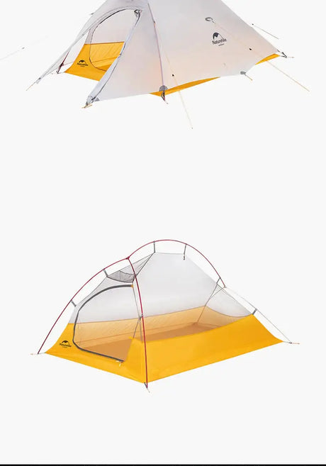 Naturehike Camping Tent Ultralight Portable Cloud Up 2Person 10D Upgraded Folding Backpack Waterproof Tent Travel Beach Tents - Lootquake