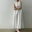 2022 Minimalist Chic Loose Swing Sleeveless Mid-length Casual Cotton Linen Long Dress  Round Neck High Waist Women Runway Dress - Lootquake
