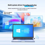 Adaptador USB Bluetooth 5.3 Adaptador inalámbrico Bluetooth 5.1 para PC Portátil Altavoz inalámbrico Receptor de audio Transmisor USB