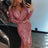 Elegant Women Evening Party Dress Shiny Sequin Deep V-Neck Nightclub Formal Dress Bodycon Irregular Hem Long Dress For Wedding - Lootquake