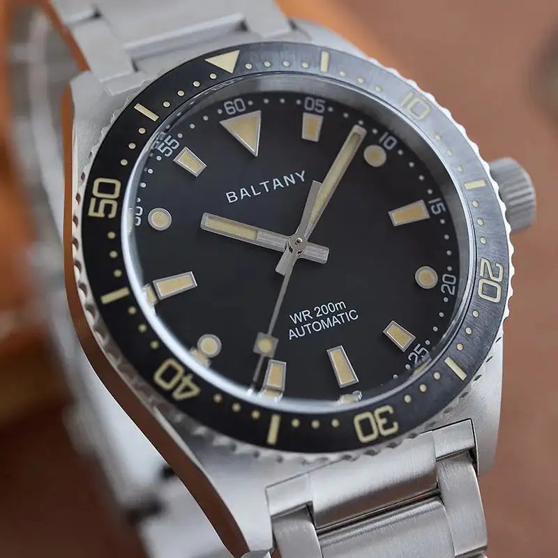 Baltany Design Dive Watches S3080 Sapphire Waterproof 200M Stainless Steel Bracelet NH38 Automatic Mechanical Sports  Diver Mens - Lootquake
