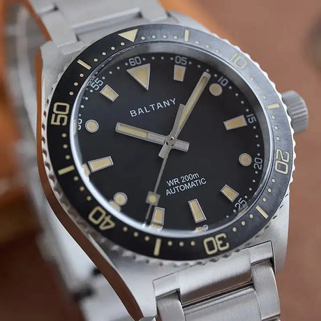Baltany Design Dive Watches S3080 Sapphire Waterproof 200M Stainless Steel Bracelet NH38 Automatic Mechanical Sports  Diver Mens - Lootquake