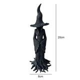 Halloween Witch Ornament Gothic Halloween Resin Figurine Retro Magician Decor Home Decoration and Collectibles