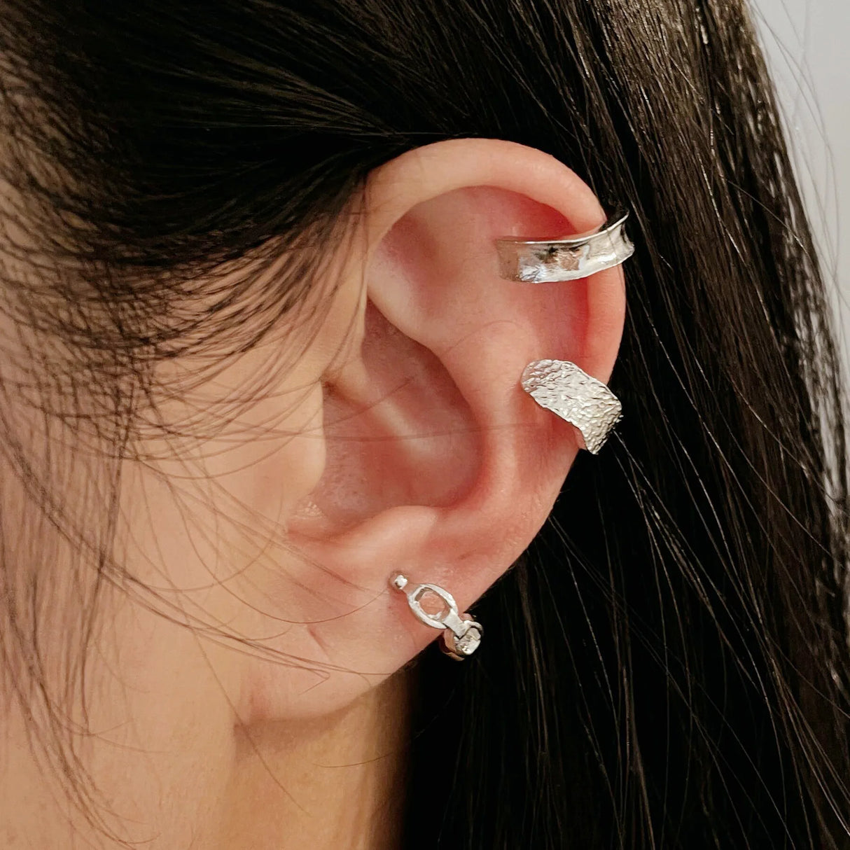LATS Gold Color Leaves Ear Cuffs, Black Non-Piercing Ear Clip Earrings for Women & Men - Lootquake