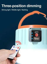 Powerful Solar LED Camping Lamp Waterproof Portable Lanterns Emergency Lights For BBQ Hiking USB Rechargeable Tent Lanterns - Lootquake