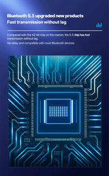 Enceintes portables Bluetooth 5.3 avec lampe respiratoire, caisson de basses audio Hi-Fi 3D, haut-parleur d'extérieur, caisson de basses surround