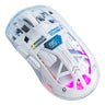 Transparent Mice 2.4GHz+BT5.0 Wireless Gaming Mouse Digital Display Multi Device Connection 5 Level DPI for Laptop/Phone/PC/