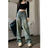 XPQBB Vintage Wide Leg Jeans for Women Streetwear High Waist Loose Straight Denim Pants Female 2024 Spring Wild Casual Trousers - Lootquake