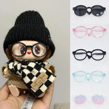 Lunettes en plastique transparentes Labubu de 6,5 cm pour poupées BJD 1/8, 1/6, 1/3 et 1/4, pour Labubu MSD SD Plush et EXO Doll