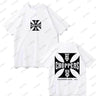 West Coast Choppers Cross Frame Print Women Tshirt Hip Hop Streetwear T-shirts Fashion Tees Short Sleeve Oversized Unisex Tops - Lootquake