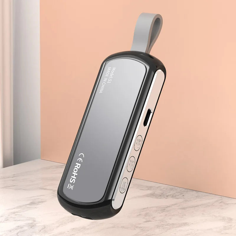 Enceinte sans fil à conduction osseuse Bluetooth 5.2, réduction du bruit sous l'oreiller, lecteur de musique stéréo avec lampe de poche, sommeil