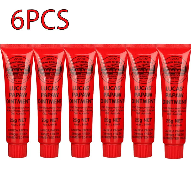 Soin du visage Lucas Papaw Pommade Baume Rouge à lèvres Hydratant Anti-dessèchement Multifonctionnel Hydratant Crème Universelle Baume à lèvres Huile 25g