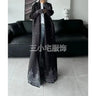 Autumn and Winter New Abaya Fashion Lapel Pleated Long Sleeved Cardigan Windbreaker Jacket Saudi Abayas for Women - Lootquake