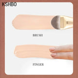 KSHBO Brocha de maquillaje superfina para base de maquillaje, corrector, crema, base líquida, base facial, brocha profesional para base, herramientas de maquillaje
