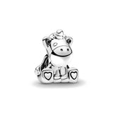 Nuevo dije de rana perezosa de plata 925 con forma de animal, pato, cerdo, oso, compatible con pulsera original, decoración, colgante para mujer, regalo de joyería