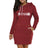 Simplicity Midi Dresses Casual Autumn Winter Daily Comfortable Fashion Slim Fit Pocket Long Sleeves Hoodies Collar Zipper Design - Lootquake