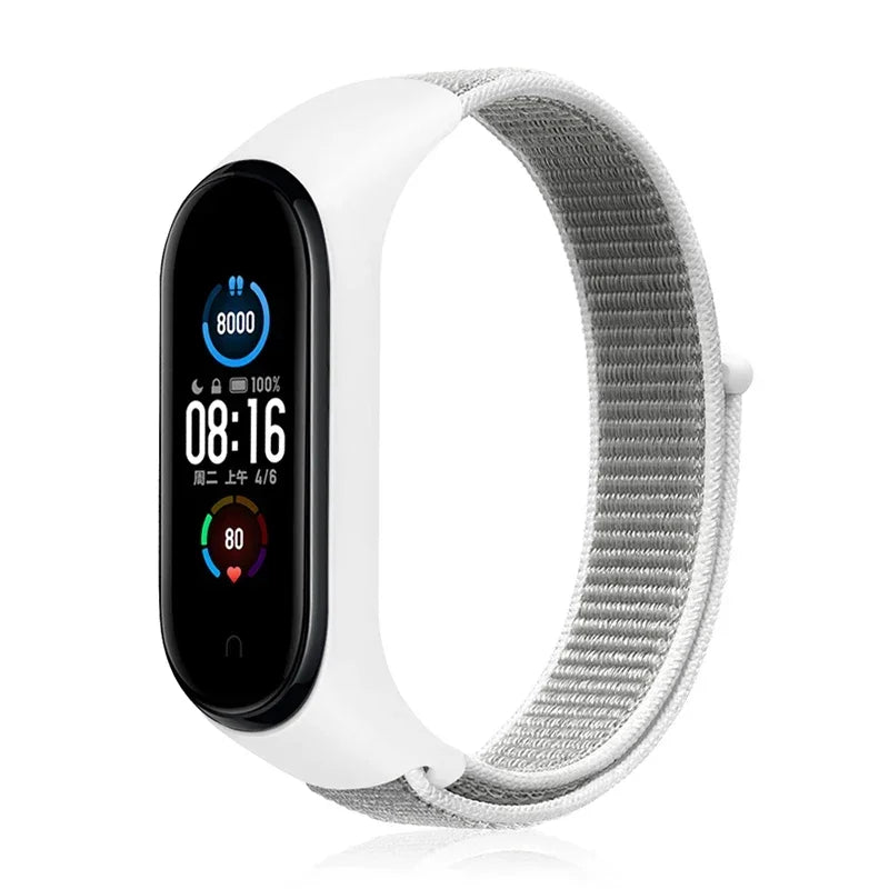 Bracelet For Mi Band 6 7 Strap Nylon Sport loop watch Belt Pulseira Correa Mi band 4 Wristband for xiaomi Mi band 5 4 3 Bracelet - Lootquake