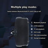 High power bluetooth speaker portable RGB colorful light waterproof wireless subwoofer 360 stereo surround TWS FM boombox