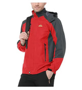 Men Autumn Jacket Camping Hiking Trekking Windbreaker Waterproof With Hood Spring Outdoor Sports Travel Climbing Coats - Lootquake