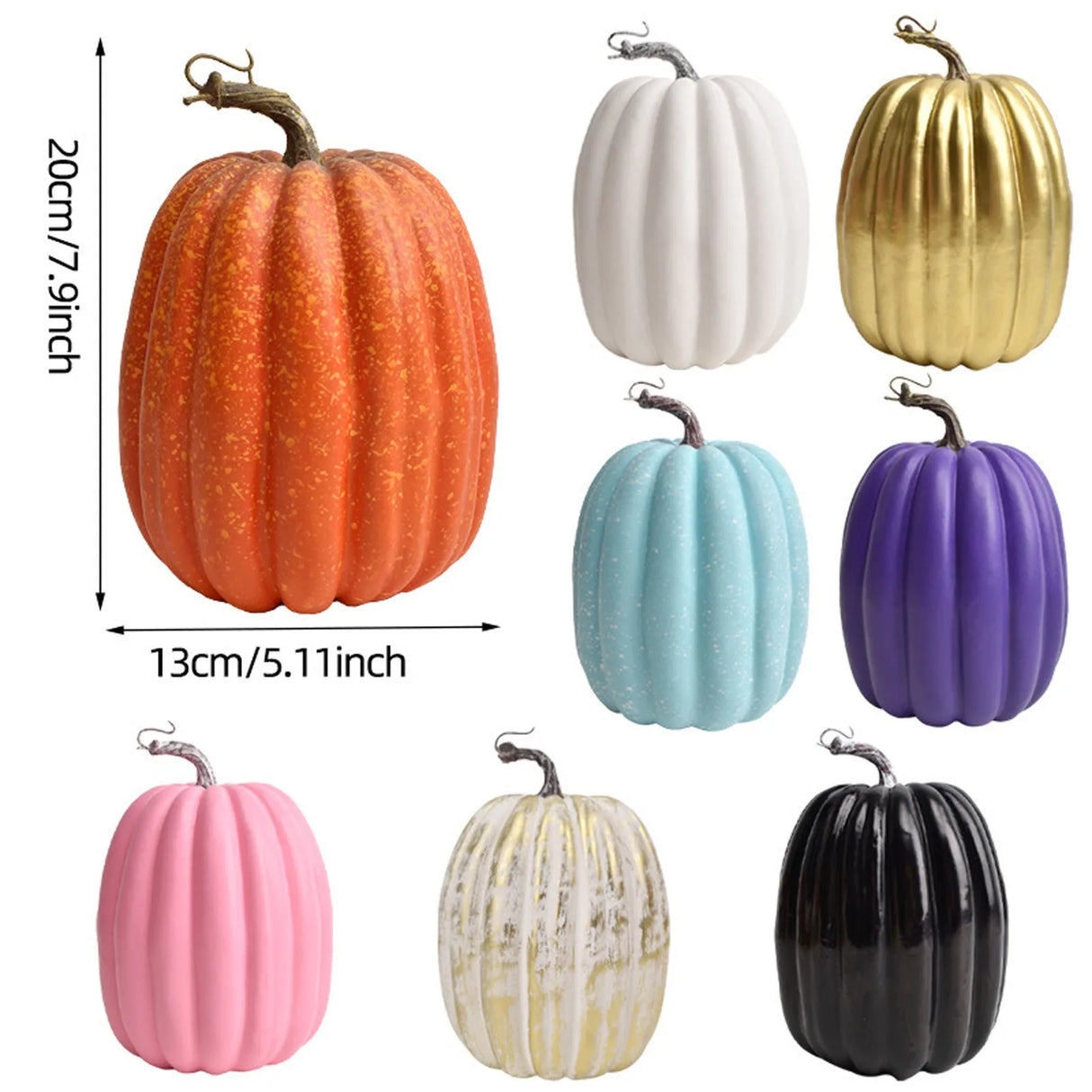 Halloween Pumpkin Decor Artificial Style Thanksgiving Day Dining Table Central Kitchen Decor Supplies Fall-Themed Wedding Decor