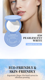 Polvos fijadores mate Ocheal para rostro, control de grasa, ligeros, radiantes, base de maquillaje, polvos compactos, maquillaje de cobertura total, cosmético