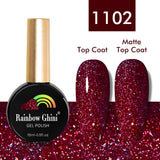 Rainbow Ghini UV LED Glitter Purple Gel Nail Polish 15ml Manicure Art Accessories Nail Glue Supplies for Professionals Varnishes