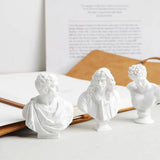 Miniature Desktop Ornament Home Decor Gypsum Portraits Greek Mythology Figurine Famous Sculpture Plaster Bust Statue