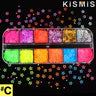 1 Box Fluorescence Butterfly Shape Nail Art Glitter Flakes 3D Colourful Sequins Polish Manicure Nail Decoration