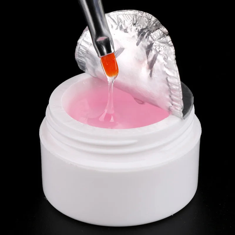 15ml 3 Color UV Nail Gel Transparent White Pink Manicure Nail Polish UV Gel Strong Extension For Nails Art Tips GY06#1-3