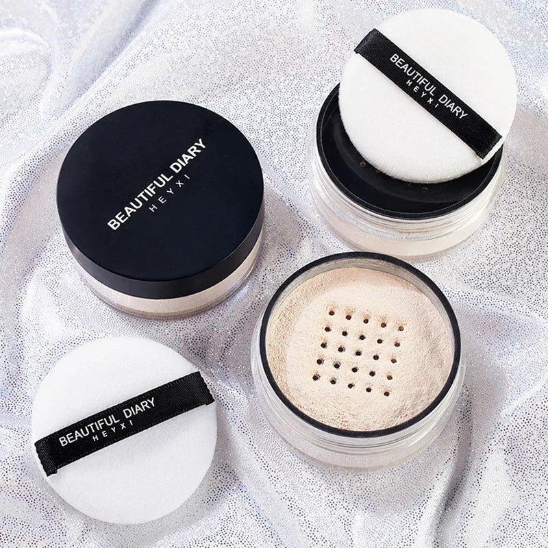 Polvos sueltos profesionales, control de aceite, antisudor, resistentes al agua, base mate, maquillaje de larga duración, translúcidos, polvos fijadores faciales.