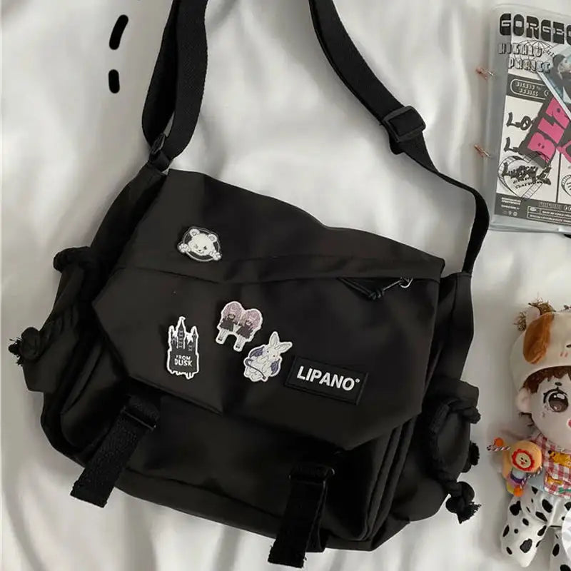 Nylon Handbags Shoulder Bag Large Capacity Crossbody Bags For Teenager Messenger Bag Student School Bags For Women - Lootquake
