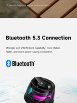 Enceinte Bluetooth portable Edifier HECATE G200, éclairage RGB, haut-parleur magnétique BT5.3, mini caisson de basses, autonomie de 7 heures, support pour téléphone