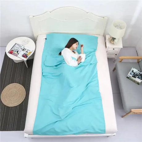 Breathable Portable Sleeping Bag Liner Sleeping Bag Tourism Mat Camping Outdoor Sleeping Bag Set Hotel Room Liner Anti-dirty - Lootquake