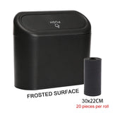 Car Trash Can Bin with Lid Car Garbage Can Leakproof Mini Car Interior Storage Case Trash for Car Office Home Car Acessories