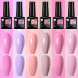URSUGAR 7.5ml Solid Color Gel Polsih Classic Matte Glossy DIY Nail Art Trendy Reflective Glitter Nail Gel UV LED Soak Off