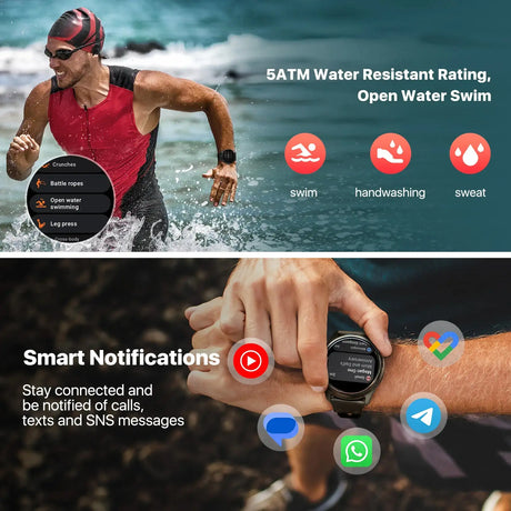 TicWatch Pro 5 Enduro Wear OS Smartwatch for Men 90Hrs Battery 110+ Workout Modes 7/24 Heart Rate Compass and Android Compatible - Lootquake