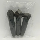 Lot de 3 pinceaux de maquillage pour femme, houppette à tête de champignon, pour fond de teint, correcteur, estompeur, avec manche lisse, outils de beauté