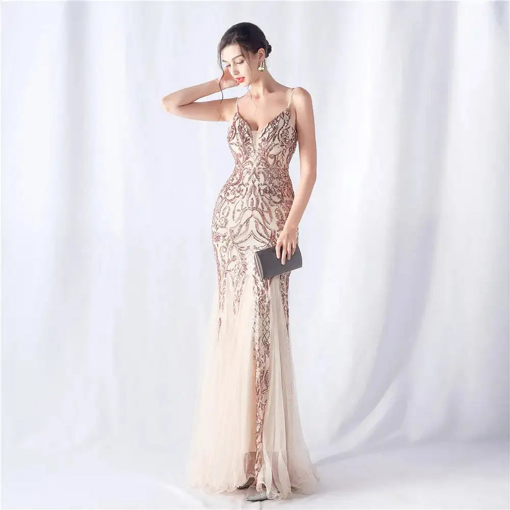 Luxury Youthful Women's Elegant Long Dress Party 2024 Graduation Ceremonies Prom Evening Formal on Sale Clearance Summer Fashion