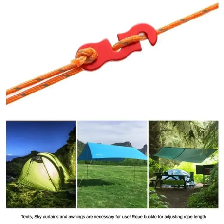 10pcs Adjustable S Type Camping Tent Cord Rope Buckle  Tensioners Fastener Kit Camping Equipment Hiking Accessories - Lootquake