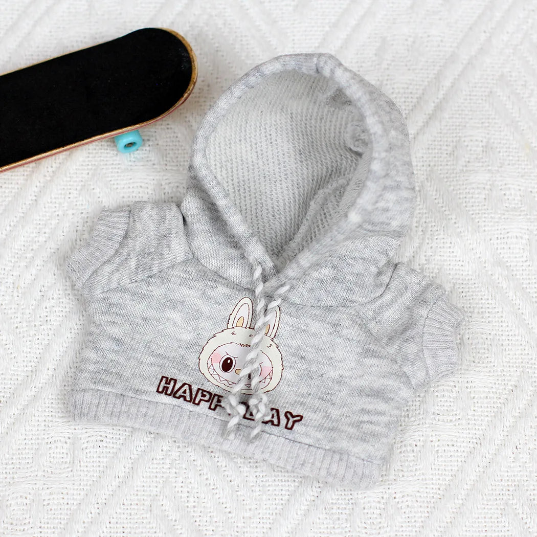 Labubu Bjd Vinyle Boîte Aveugle Pendentif Poupée Vêtements Combinaison Macaron Convient 17cmlabubu Décoration Polyvalent Mignon Tenue Agréable