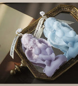 Vela perfumada con forma de ángel para decoración de habitación, estilo nórdico, que alivia la fatiga y crea un ambiente festivo para bodas y cumpleaños.