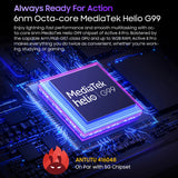 Tablette PC Blackview Active 8 Pro 16 Go 256 Go Batterie 22 000 mAh Android 13 Écran 2,4 K 10,36 pouces Caméra 16 Mpx + 48 Mpx Tablette robuste