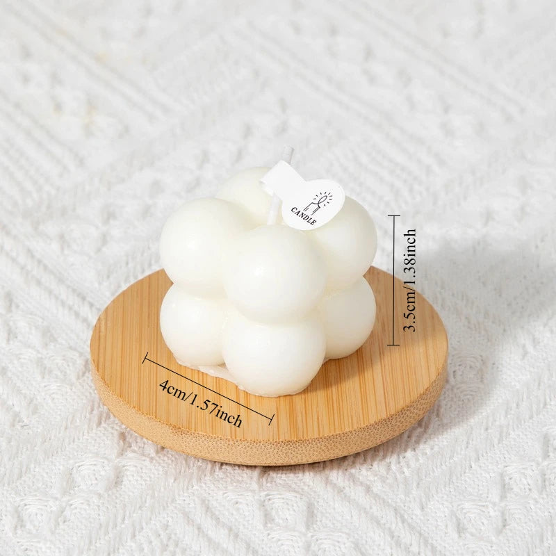 Bougie parfumée cubique compacte, parfum puissant, décoration d'intérieur, cadeau pour anniversaires, détente, toutes saisons, rafraîchissement de la pièce, aromathérapie