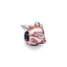 Nuevo dije de rana perezosa de plata 925 con forma de animal, pato, cerdo, oso, compatible con pulsera original, decoración, colgante para mujer, regalo de joyería
